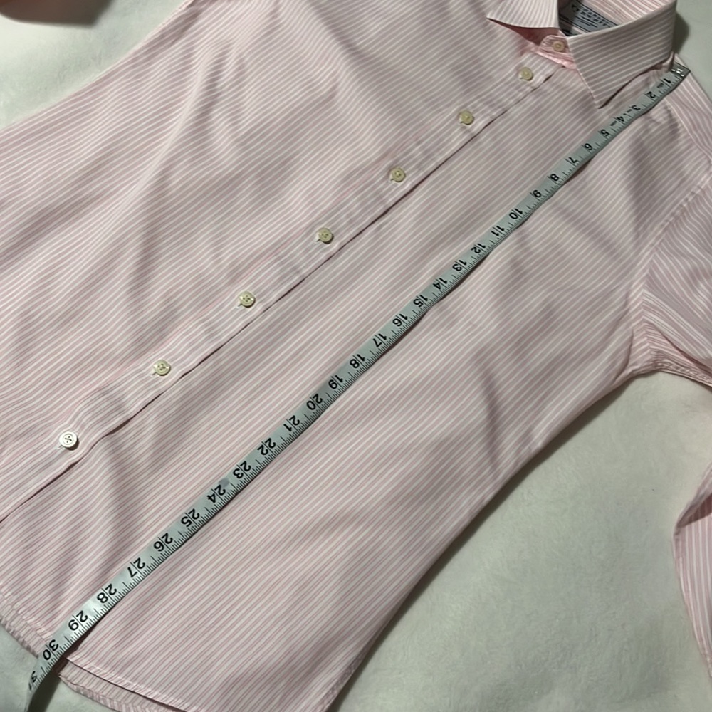 Men’s button down dress shirt. Sz 15.5/35 pink & white - Picture 4 of 5